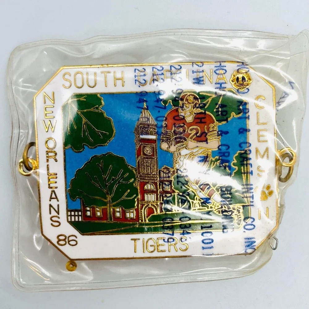 NOS‎ 1986 South Carolina Clemson Tigers New Orleans PInback Lions Club #2